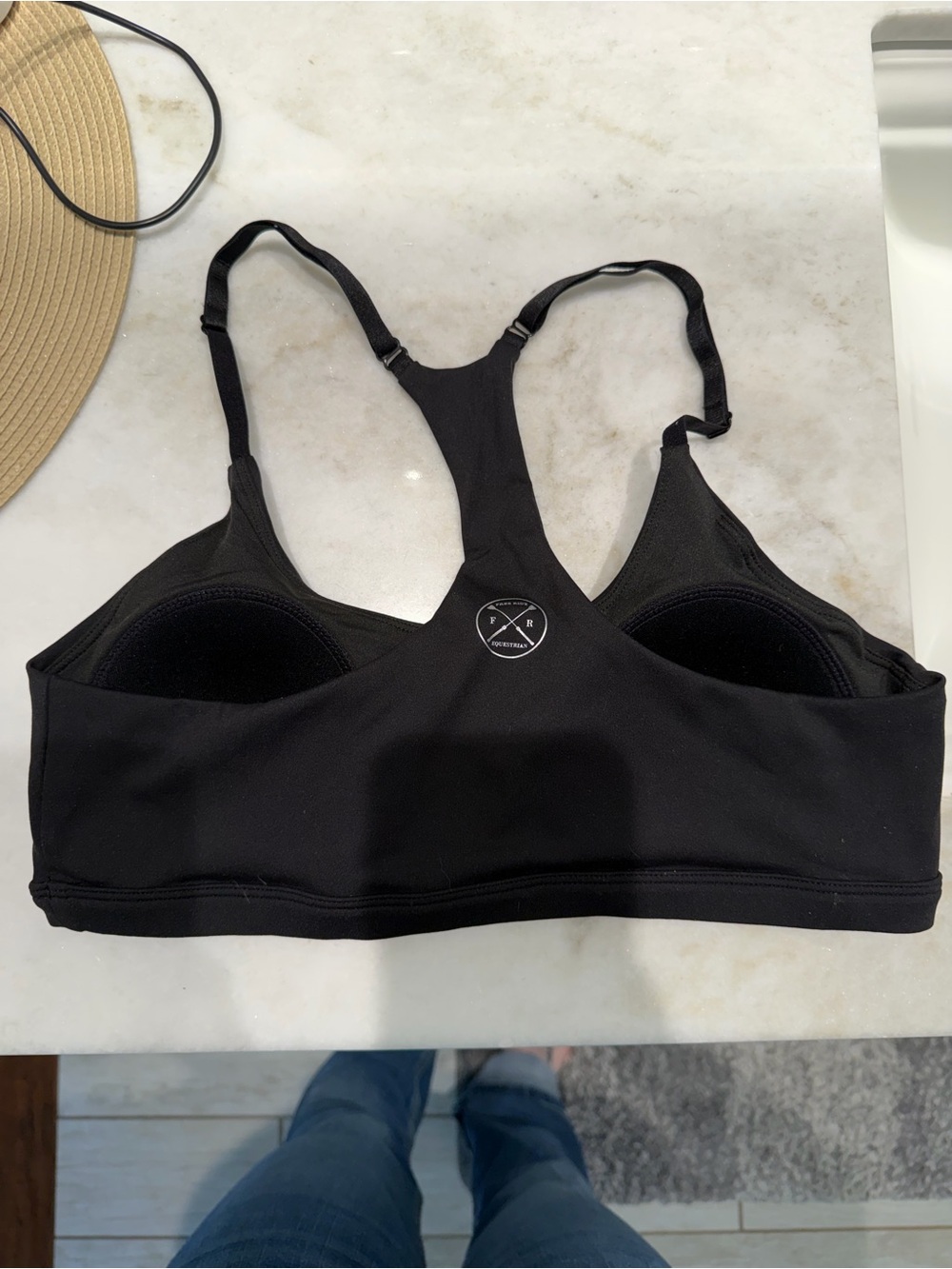 Free ride equestrian black sports bra - Picture 3 of 5
